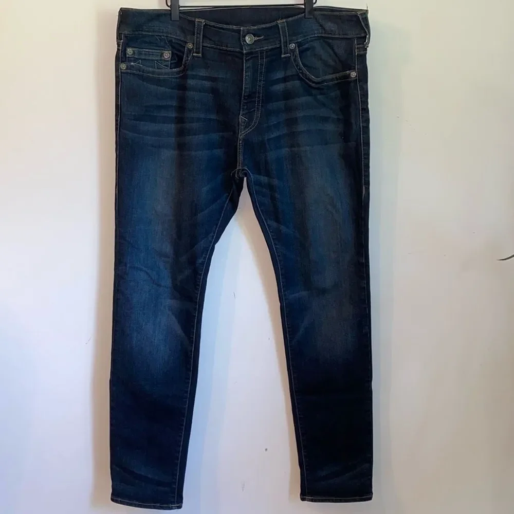 Y2K True Religion Rocco Relaxed Skinny Jeans Size 40/34